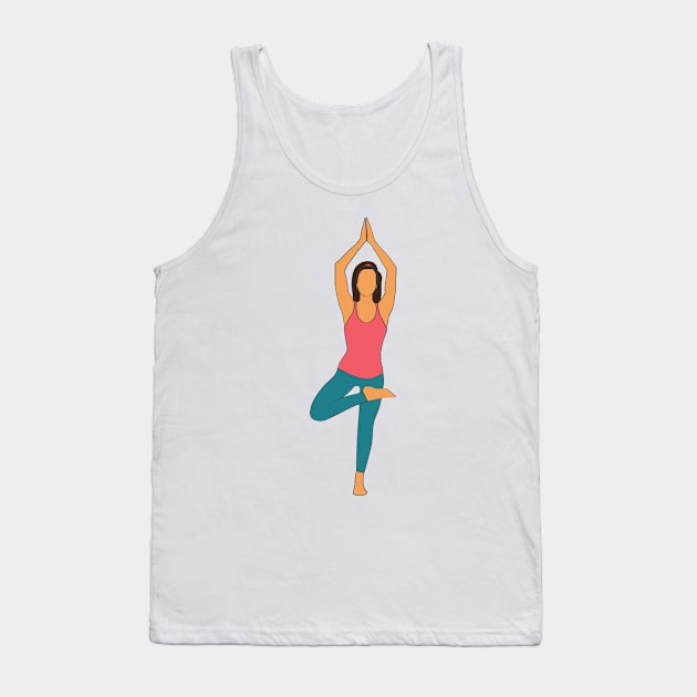 Yogi girl Tank Top by Evgenija.S